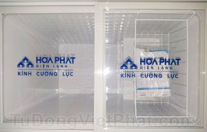 KÍnh lùa cường lực tủ đông Hòa Phát 162 lít HCF336S1N1, 1 ngăn 1 chế độ đông