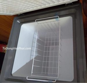 Bên trong tủ đông Hòa Phát 100l màu xanh HCF 106S1ĐSH Bên trong tủ đông Hòa Phát 100l màu xanh HCF 106S1ĐSH dàn đồng
