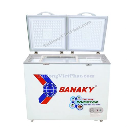 Mặt trước tủ đông Sanaky VH-2899W3, 230L INVERTER