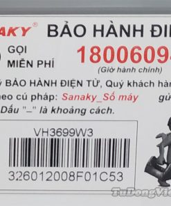 Tem bảo hành của tủ đông Sanaky VH-3699W3 260L INVERTER