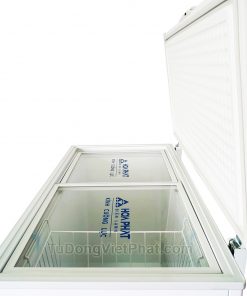 Mặt nghiêng tủ đông Hòa Phát 252L HCF 516S1Đ1, 1 ngăn đông dàn đồng