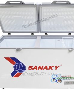 Bên trong tủ đông Sanaky INVERTER VH-4099A4K