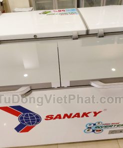 Mặt kình cường lực của tủ đông Sanaky INVERTER VH-4099W4K mặt kính cường lực