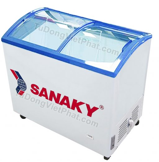 Tủ đông Sanaky VH-482K, cánh kính cong 340 lít