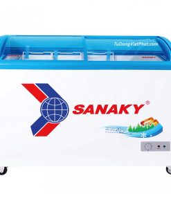 Tủ đông Sanaky VH-3899K, mặt kính cong 260 lít dàn đồng