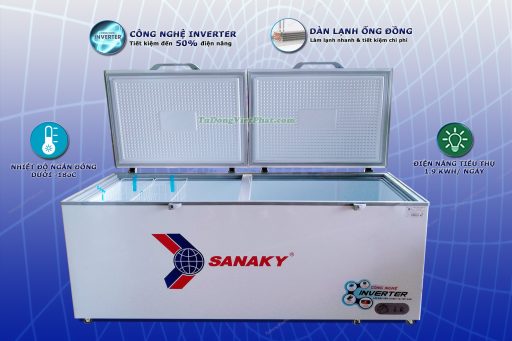 Tủ đông Sanaky VH-8699HY3 Inverter 761 lít 1 ngăn đông