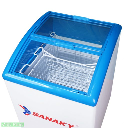 Tủ đông Sanaky VH-182K, tủ kem nhỏ mặt kính cong