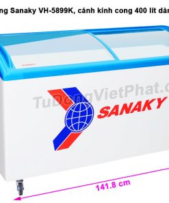 Kích thước tủ đông Sanaky VH-5899K