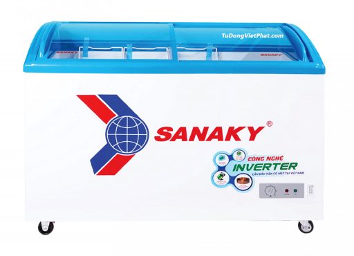 Tủ đông Sanaky VH-3899K3, cánh kính cong 260 lít Inverter