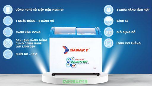 Tính năng của tủ đông Sanaky VH-2899K3,