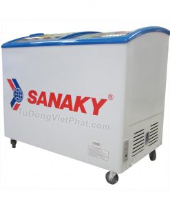 Tủ đông Sanaky VH-382K, cánh kính cong 260 lít