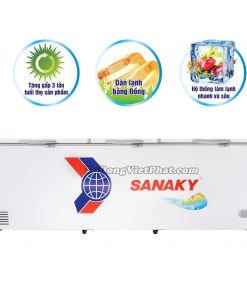 Tủ đông Sanaky VH-1199HY, 900L 3 cánh dàn đồng
