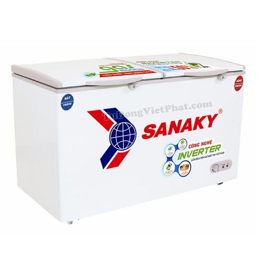 Tủ đông mini Sanaky VH-2599W3, Inverter 2 ngăn 200L