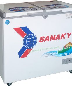 Tủ đông mini Sanaky VH-2599W1, 2 ngăn 195L dàn đồng