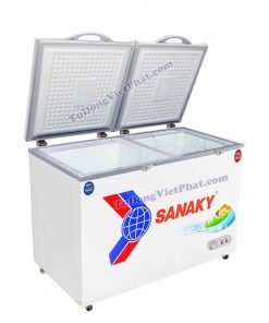 Tủ đông mini Sanaky VH-2299W1, 2 ngăn 165L dàn đồng