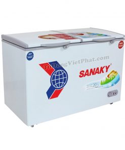 Tủ đông mini Sanaky VH-2299W1, 2 ngăn 165L dàn đồng
