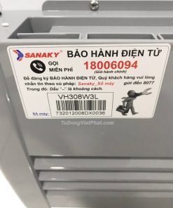 Tem bảo hành tủ Sanaky VH-308W3L
