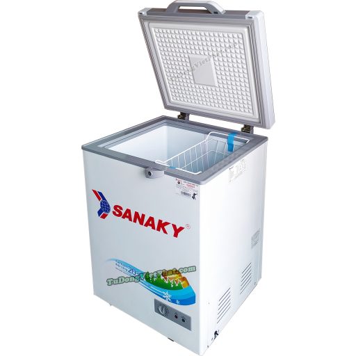 Tủ đông Sanaky 100 lít VH-1599HYK mặt kính xám