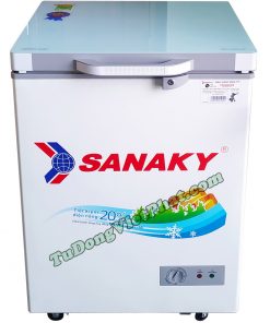 Tủ đông Sanaky 100L VH-1599HYKD mặt kính xanh