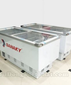 Tủ đông Sanaky VH-8099K, mặt kính phẳng 800 lít