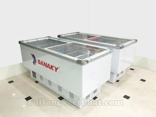 Tủ đông Sanaky VH-8099K, mặt kính phẳng 800 lít