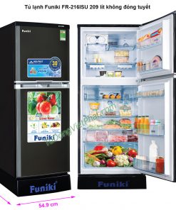 Kích thước tủ lạnh Funiki FR-216ISU 209 lít