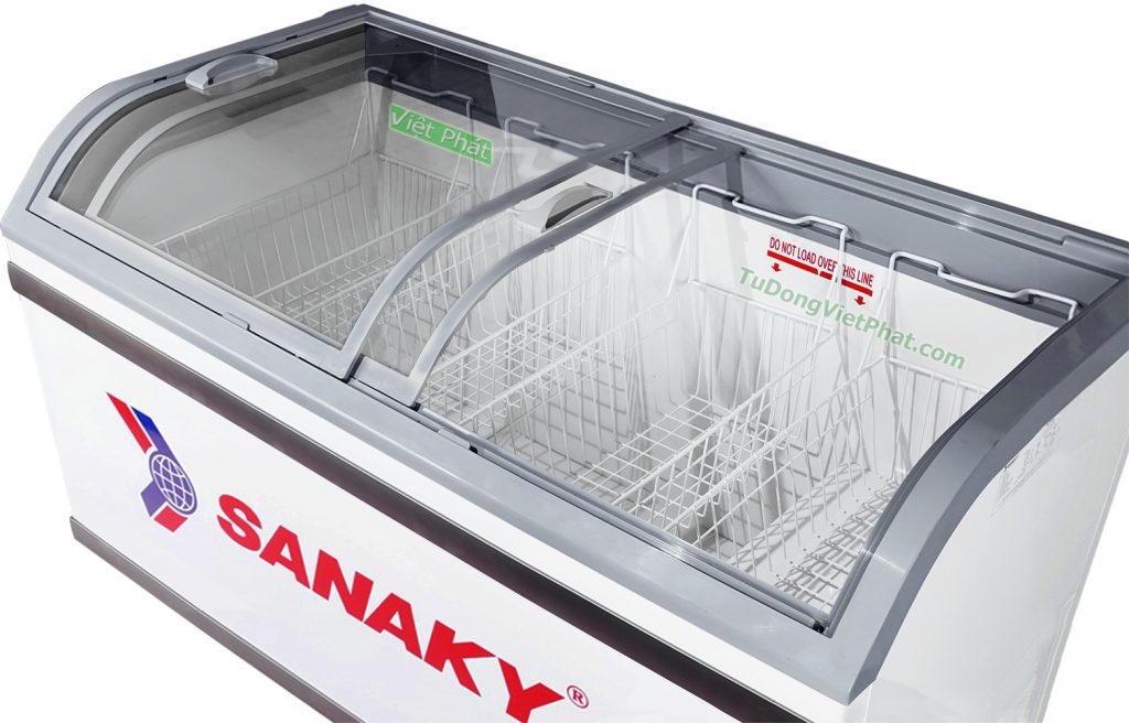 Tủ đông Sanaky VH-888K, mặt kính cong 500 lít