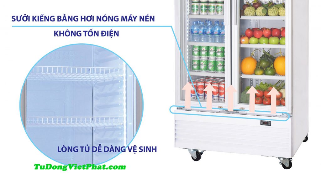 Hệ thống sấy kính tủ Mát Sanaky VH-6009HP