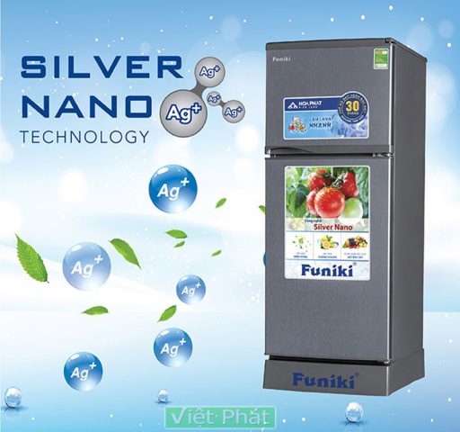 Tủ lạnh Funiki FR-125CI kháng khuẩn Nao bạc