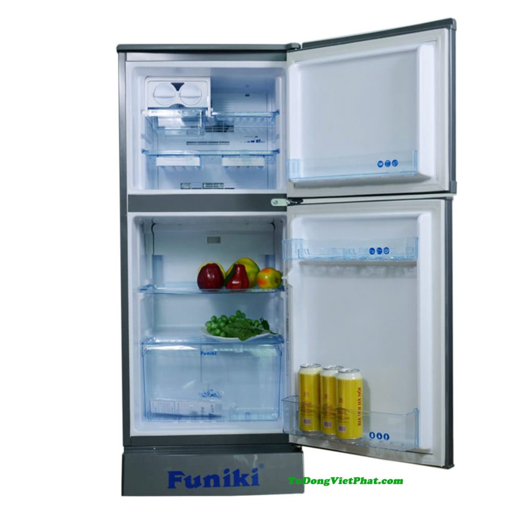 Bên trong tủ lạnh Funiki FR-132CI tủ mini 130 lít
