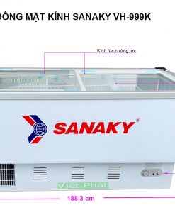 Kích thước tủ đông Sanaky VH-999K