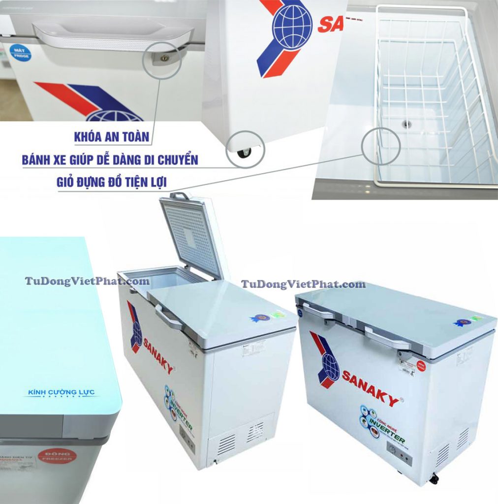 Các tiện ích của tủ đông Sanaky INVERTER VH-3699A4K