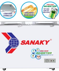 Tủ đông Sanaky INVERTER VH-4099A4K mặt kính cường lực