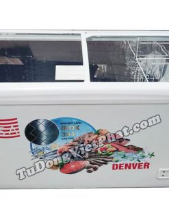 Tủ đông mặt kính Denver AS 559K 360L lòng INOX