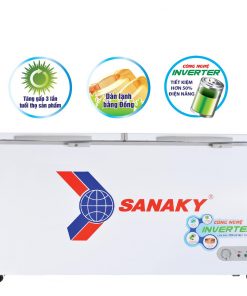 Tủ đông Sanaky VH-6699W3 485 lít INVERTER 2 ngăn đông mát