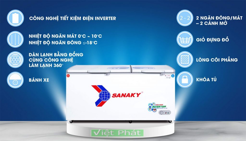 Tính năng của tủ đông Sanaky VH-6699W3