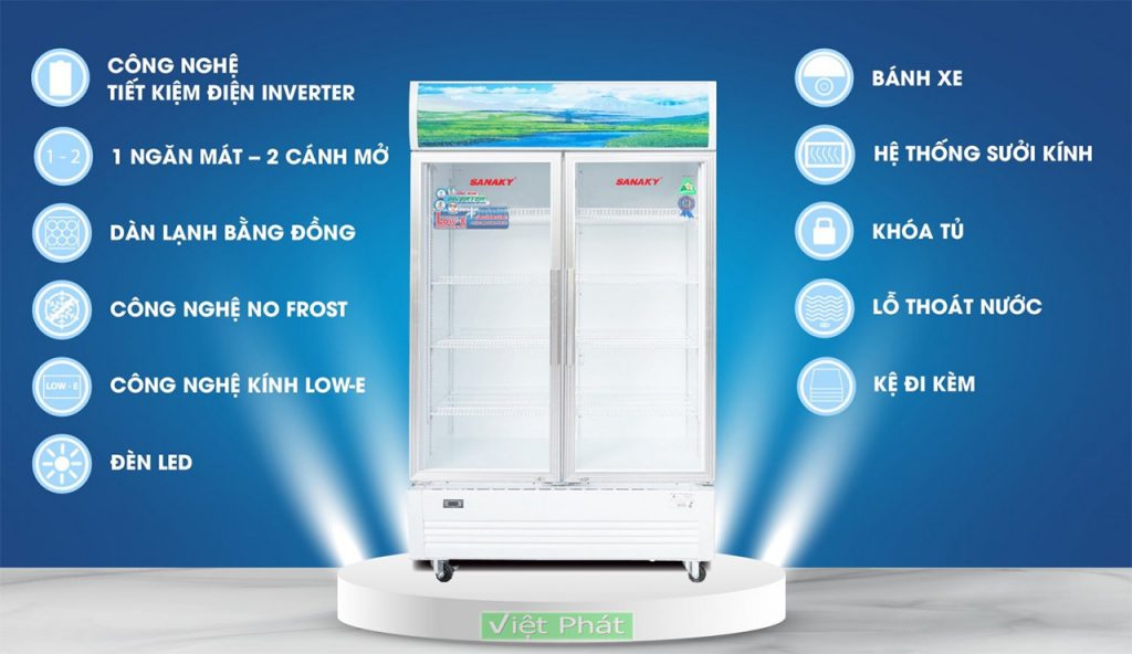 Tính năng của tủ mát Sanaky VH-1009HP3