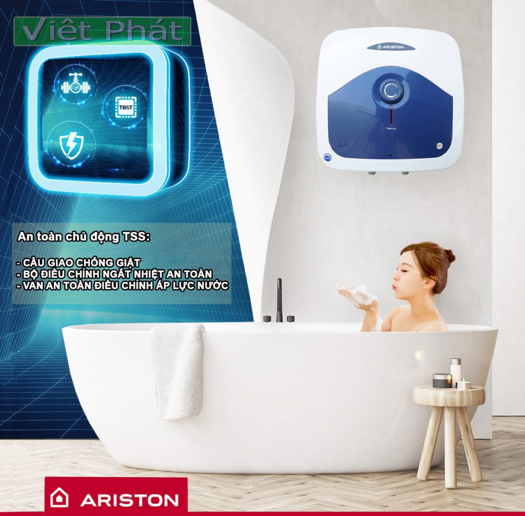 Bình nóng lạnh Ariston AN2 30 B 2.5 FE cung cấp nước sạch an toàn