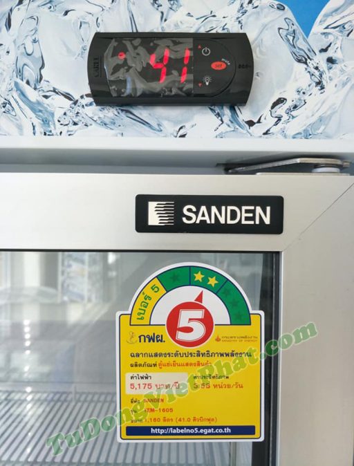 Đồng hồ nhiệt độ tủ mát Sanden Intercool YEM-1605