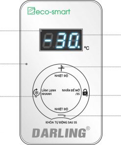 Bảng điều khiển tủ kem mặt kính Inverter Darling DMF-5079ASKI, 450L