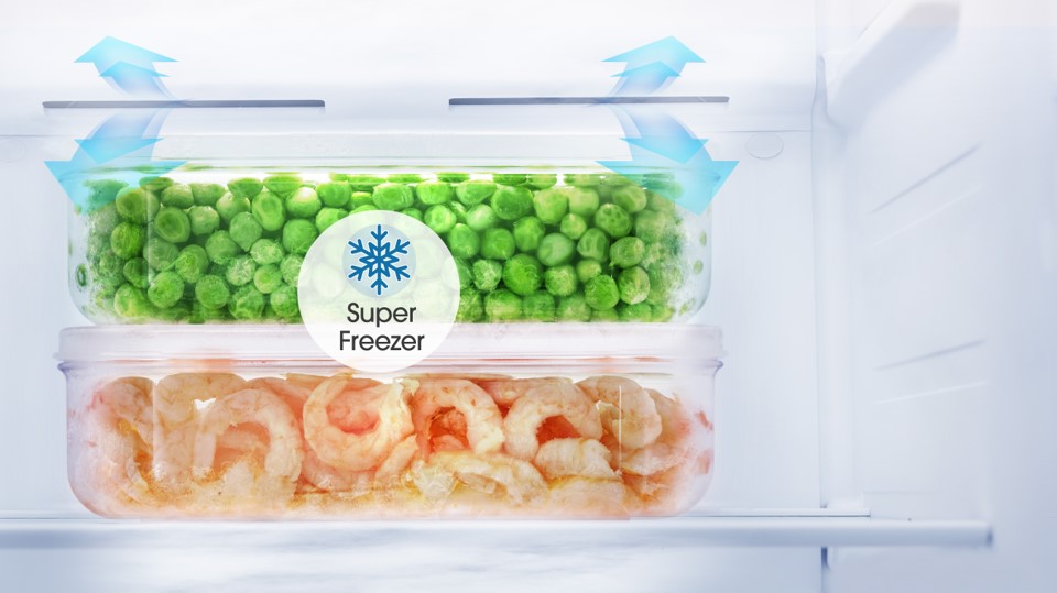 Tủ lạnh Casper RS-575VBW chức năng Super Freeze