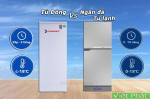 So sánh tủ đông và ngăn đá tủ lạnh