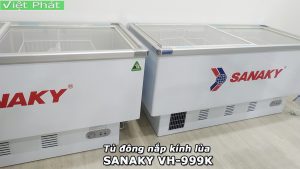 Tủ đông Sanaky nắp kính lùa VH-999K dành cho bán hàng