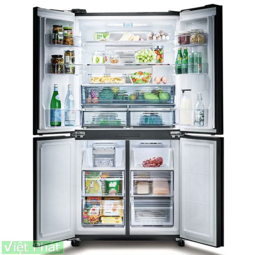 Tủ lạnh Sharp Inverter 590 lít SJ-FXP600VG-BK 4 cửa
