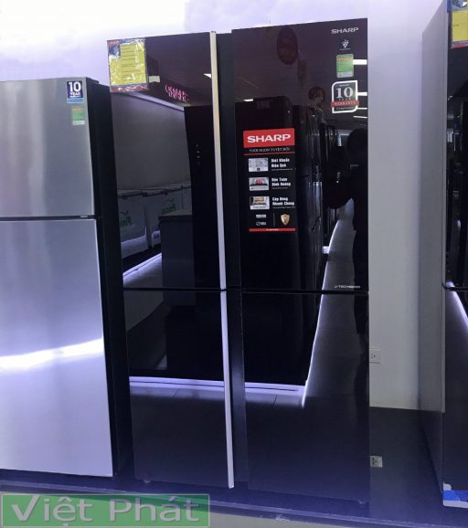 Tủ lạnh Sharp Inverter 520 lít SJ-FXP600VG-BK 4 cửa