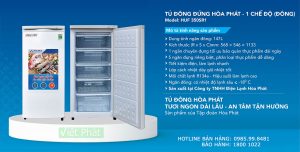 Hướng dẫn sử dụng tủ đông đứng HUF 300SR1 147L 5 ngăn