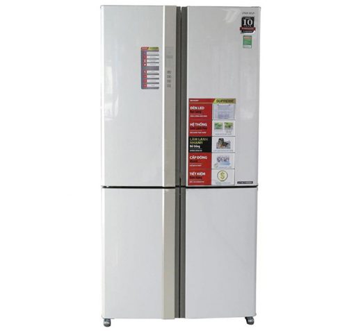 Tủ lạnh Sharp Inverter 678 lít SJ-FX680V-WH 4 cửa