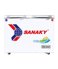 Tủ đông Sanaky VH-2599W2KD mặt kính cường lực xanh