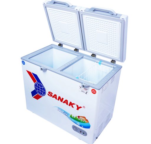 Tủ đông Sanaky VH-2599W2KD mặt kính cường lực xanh
