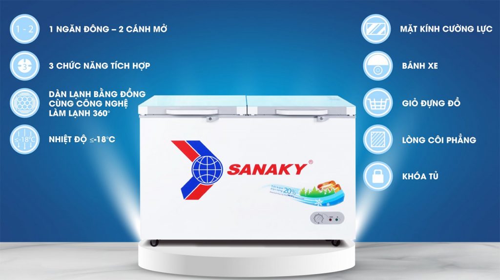 Tinh năng của tủ đông Sanaky VH-3699A2KD